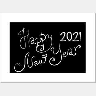 Happy New Year 2021 Posters and Art